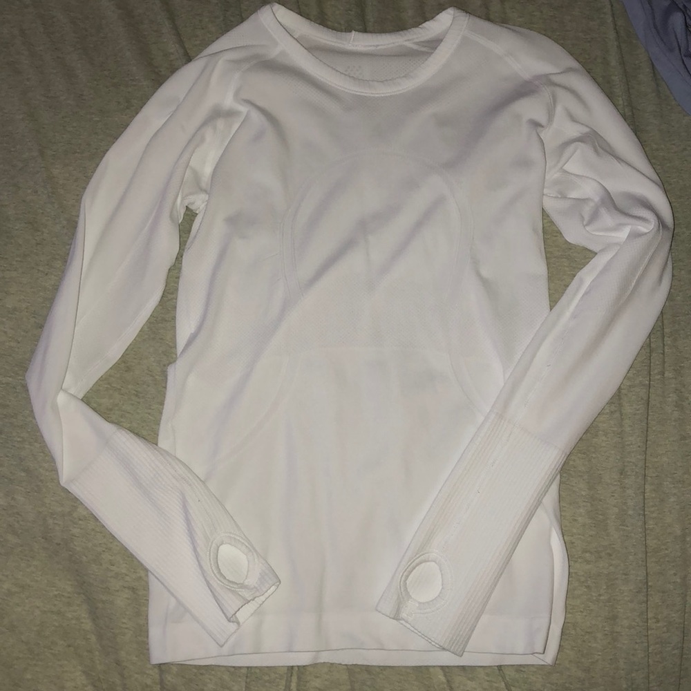 White Lululemon long sleeve